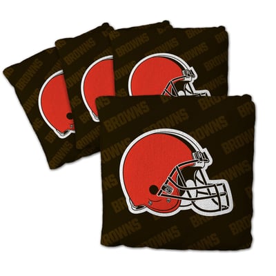 Cleveland Browns Fanpoint Four-Piece Cornhole Bag Set