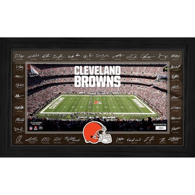 Cleveland Browns Highland Mint 12" x 20" 2026 Signature Gridiron Panoramic Framed Photo