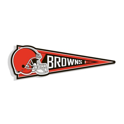 Cleveland Browns IDNA 23" 3D Pennant Wall Art