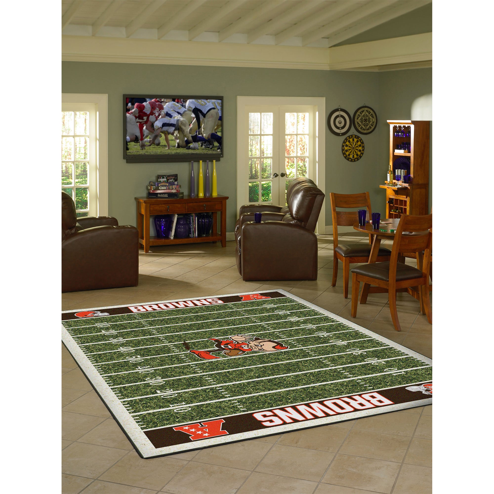 Imperial Cleveland Browns 7'8'' x 10'9'' Home Field Rug
