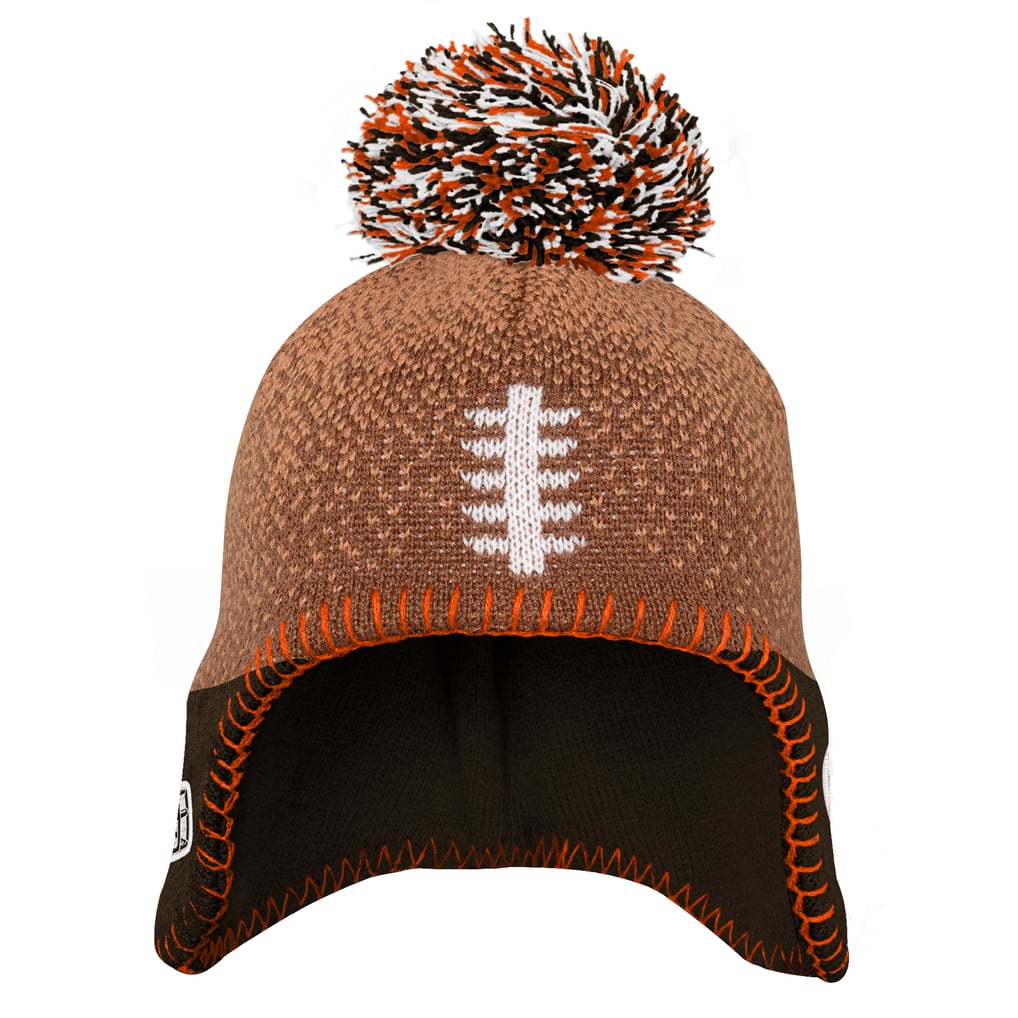 Cleveland Browns Outerstuff Infant Football Head Knit Hat with Pom - Brown
