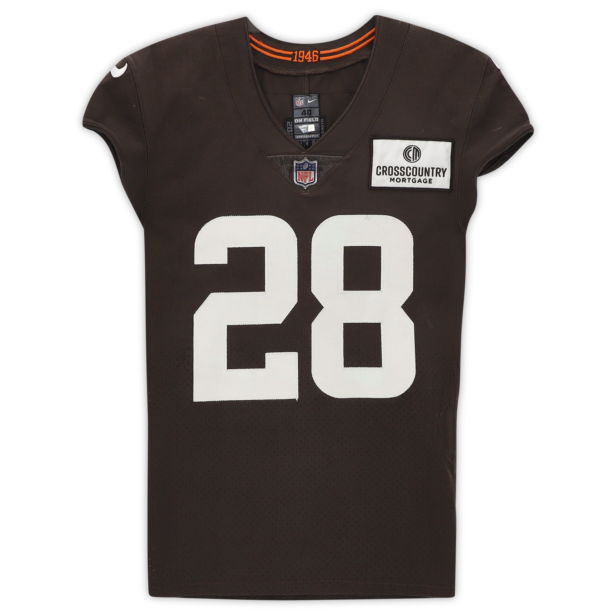 Jeremiah Owusu-Koramoah Cleveland Browns Practice-Used #28 Brown