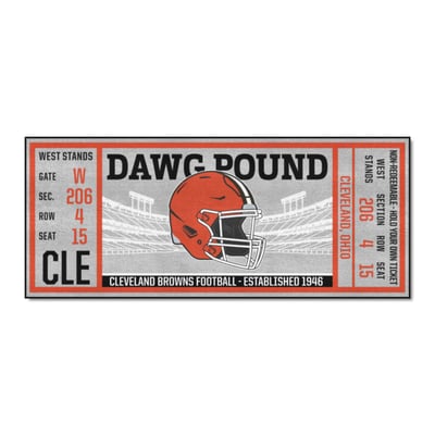 Cleveland Browns Logo Brands 30" x 72" Ticket Runner