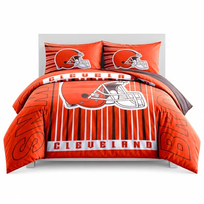 Cleveland Browns Logo Brands Momentum 5-Piece Full/Queen Bedding Set