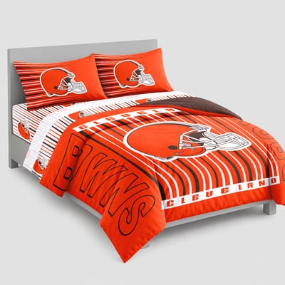 Logo Brands Cleveland Browns Momentum Bed In A Bag - Full