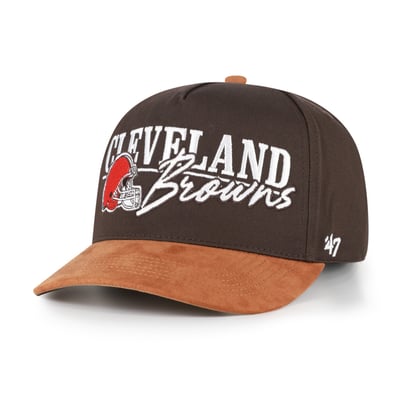 Cleveland Browns '47 Scribe Line Hitch Adjustable Hat - Brown