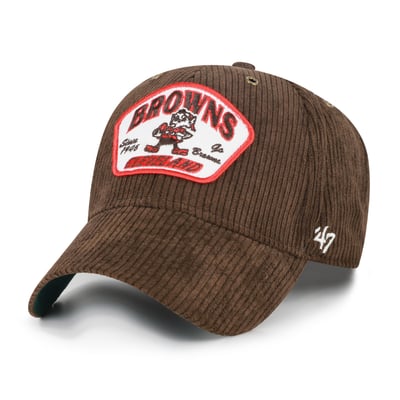 Cleveland Browns '47 Throwback Accordia Corduroy MVP Adjustable Hat - Brown