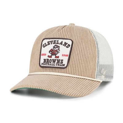 Cleveland Browns '47 Throwback Cordlandia Hitch Adjustable Hat - Khaki