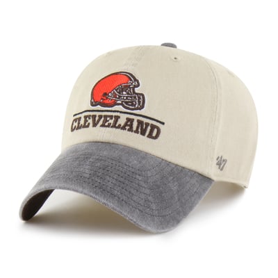 Cleveland Browns '47 Logo Line Clean Up Adjustable Hat - Natural