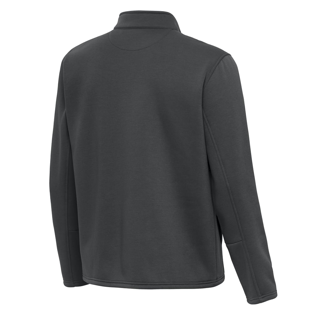 Cleveland Browns Antigua Twist Quarter-Zip Pullover Jacket - Pewter