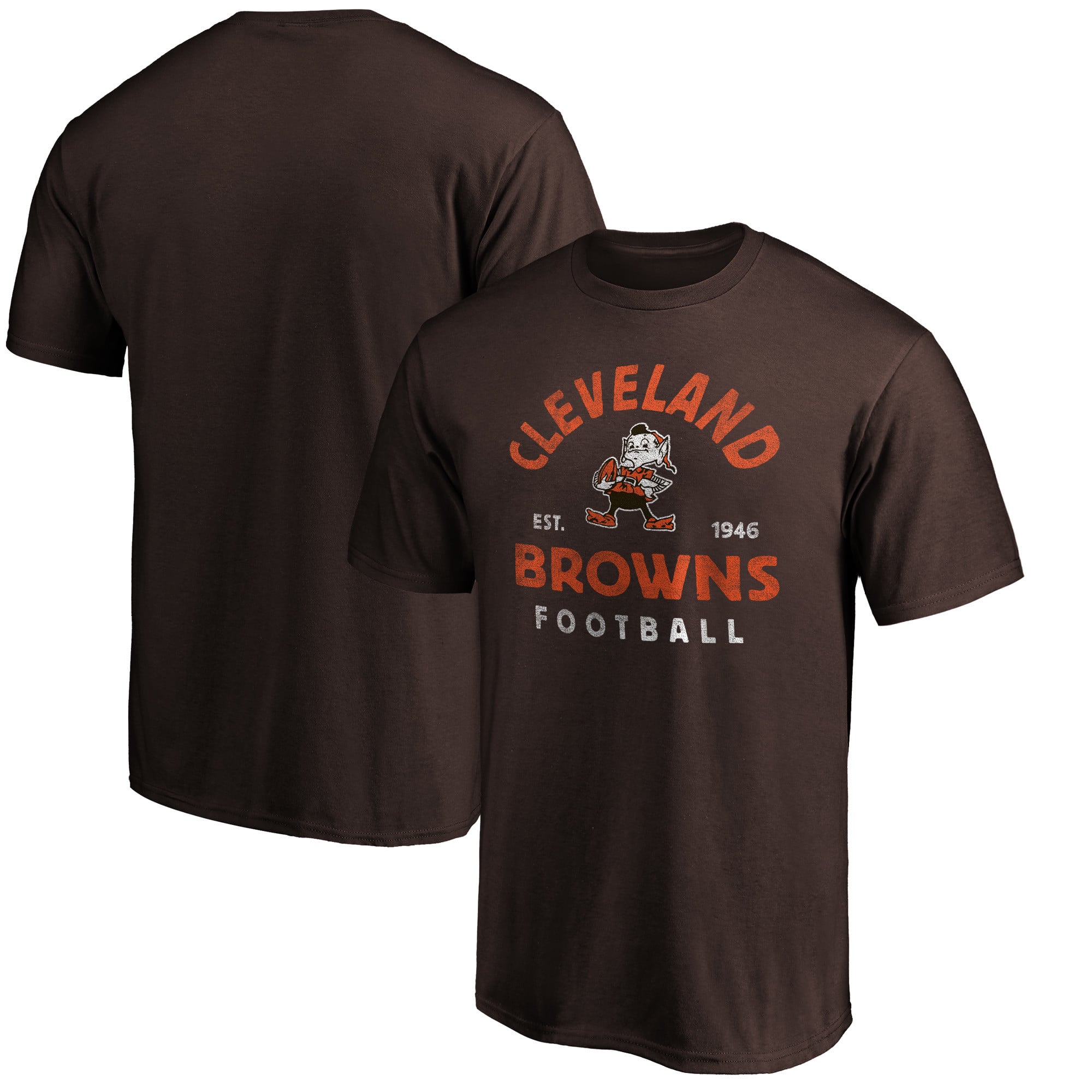Men's Cleveland Browns Fanatics Brown Vintage Arch Team T-Shirt