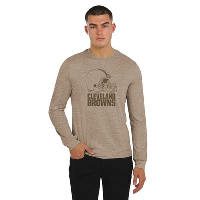  Cleveland Browns J. Palmer Four Down Long Sleeve T-Shirt - Brown