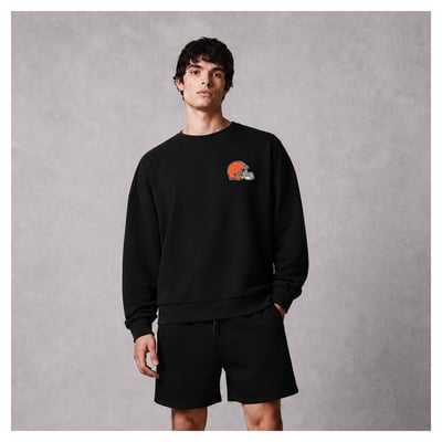 Cleveland Browns Levelwear Luxe Zone Logo Sweatshirt - Black