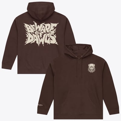  Cleveland Browns Mitchell & Ness Beware of the Dawgs Hoodie - Brown
