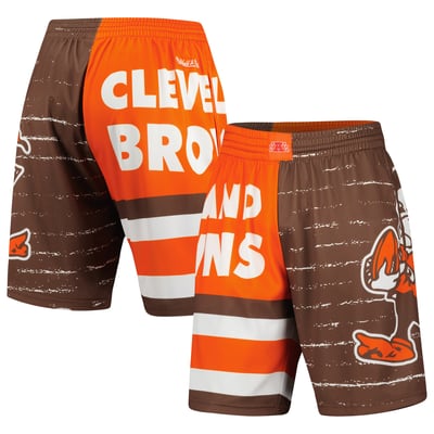 Cleveland Browns Mitchell & Ness Jumbotron 3.0 Shorts - Brown