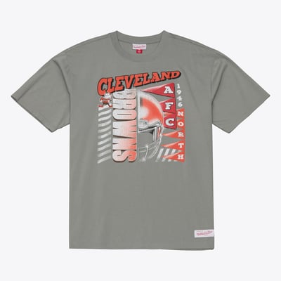 Cleveland Browns Mitchell & Ness Core Essentials Street Graphic T-Shirt - Gray
