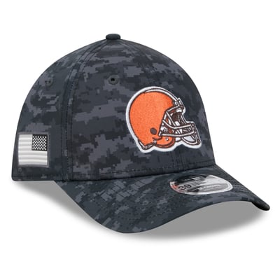Cleveland Browns New Era 2026 Salute To Service 39THIRTY M-Crown Stretch Hat - Black