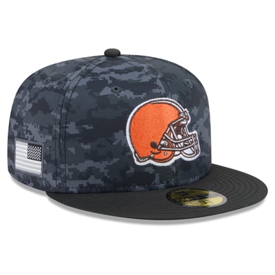 Cleveland Browns New Era 2026 Salute To Service 59FIFTY Fitted Hat - Black