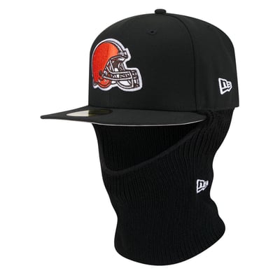  Cleveland Browns New Era 59FIFTY Balaclava Fitted Hat - Black