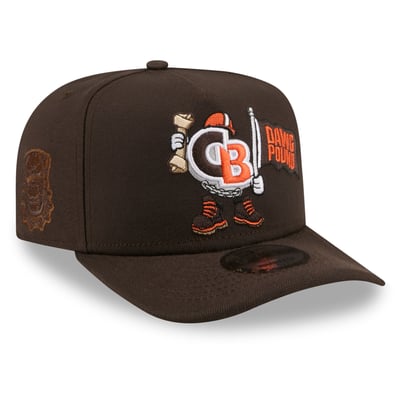 Cleveland Browns New Era Cartoon A-Frame 9FIFTY Snapback Hat - Brown