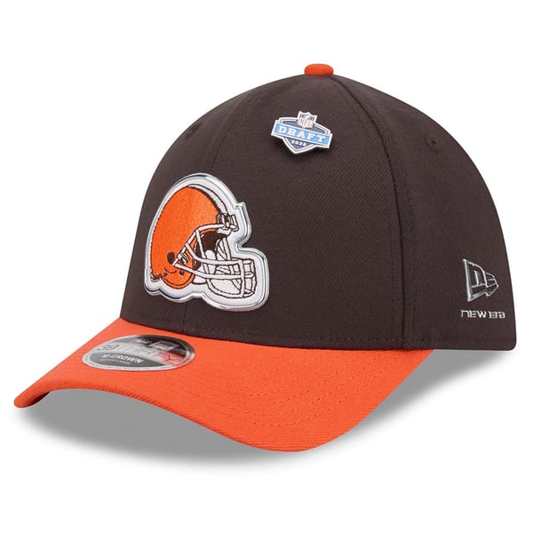 Cleveland Browns Feather Team Hat! Cleveland Indians Wahoo New Era Fitted Club 59Fifty Feather  main image 2