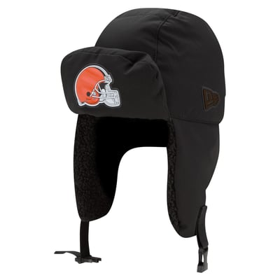 Cleveland Browns New Era 2026 Sideline Cold Weather  Trapper Hat - Charcoal
