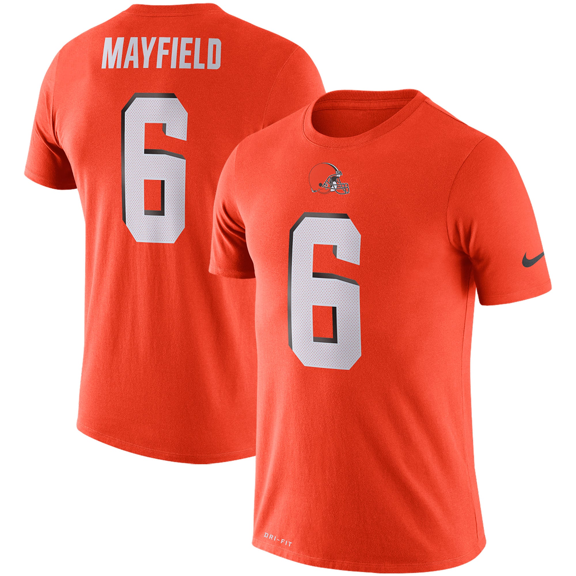Men's Nike Baker Mayfield Orange Cleveland Browns Player Pride 3.0