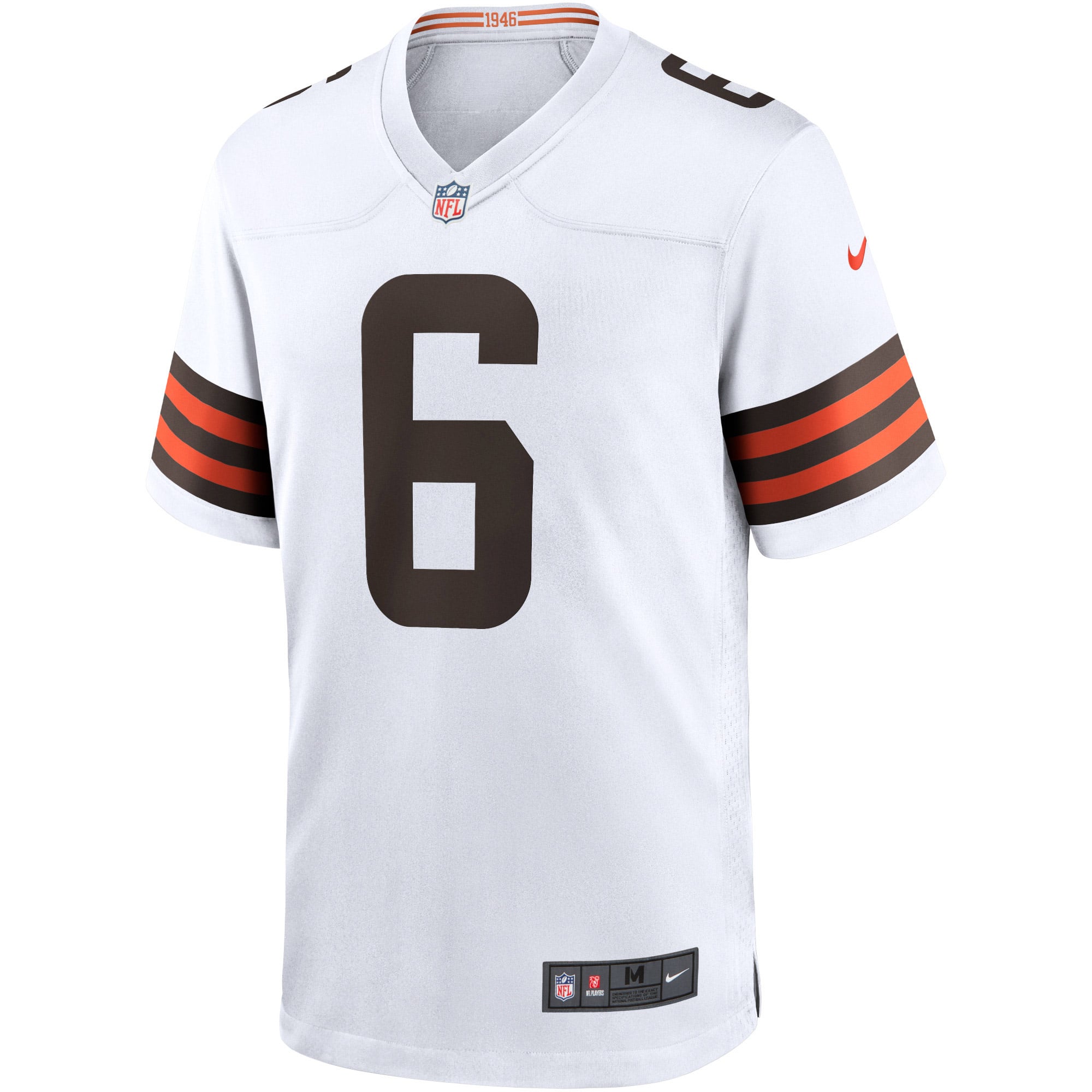 NIKE クリーブランド ブラウンズ ゲームシャツ ベイカー メイフィールド Men's Cleveland Browns Baker Mayfield Nike White Player Game Jersey