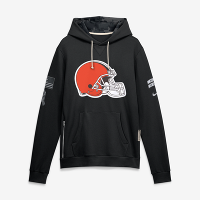  Cleveland Browns Nike 2026 Salute to Service Sideline Dri-FIT Pullover Hoodie - Black