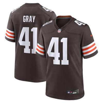 Eric Gray Cleveland Browns Nike Team Game Jersey - Brown