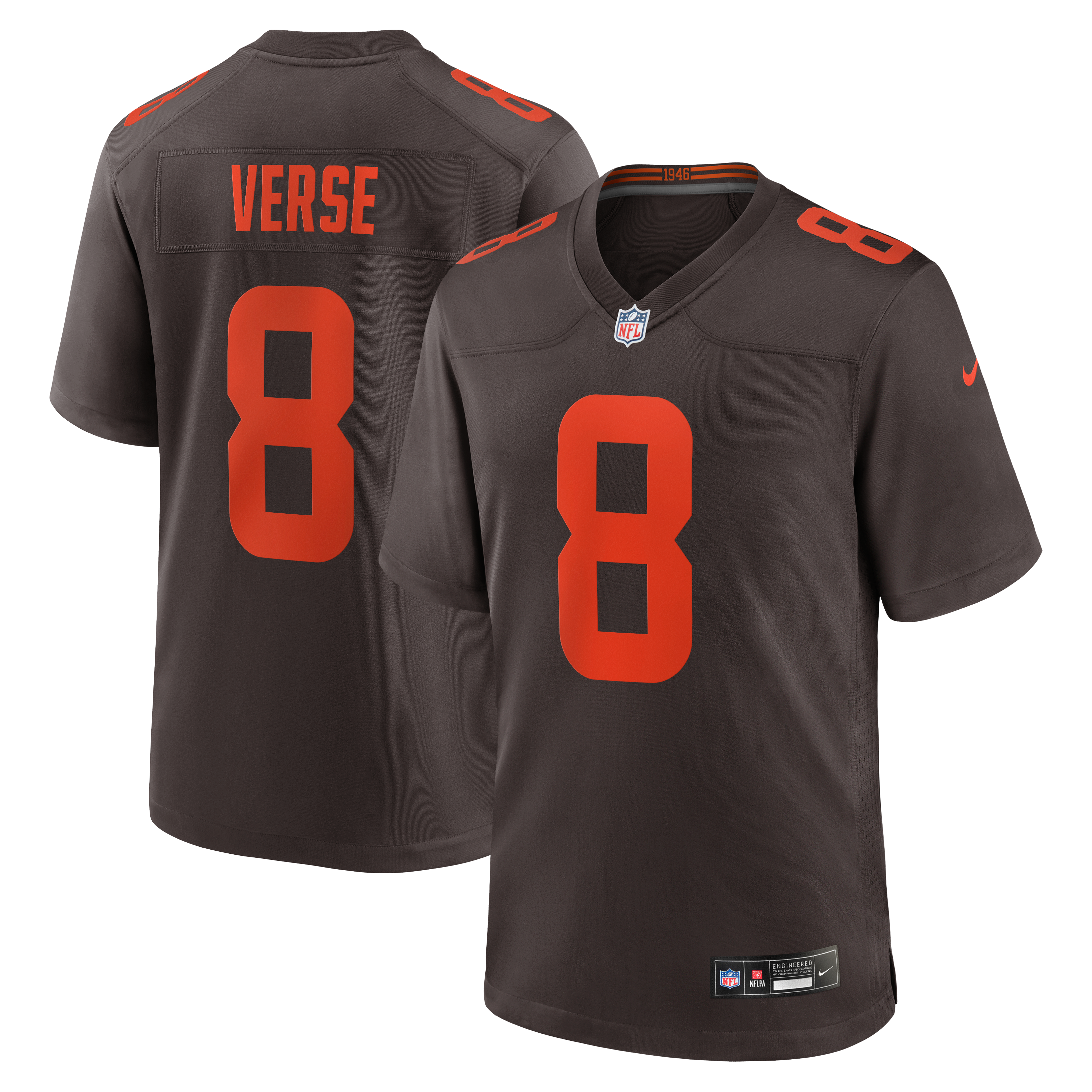 Jared Verse Cleveland Browns Alternate Alpha Dawg Game Jersey Brown