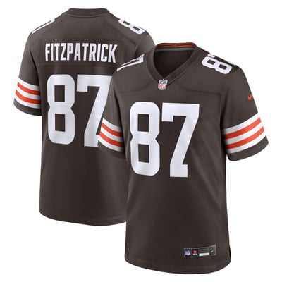 John FitzPatrick Cleveland Browns Nike Team Game Jersey - Brown
