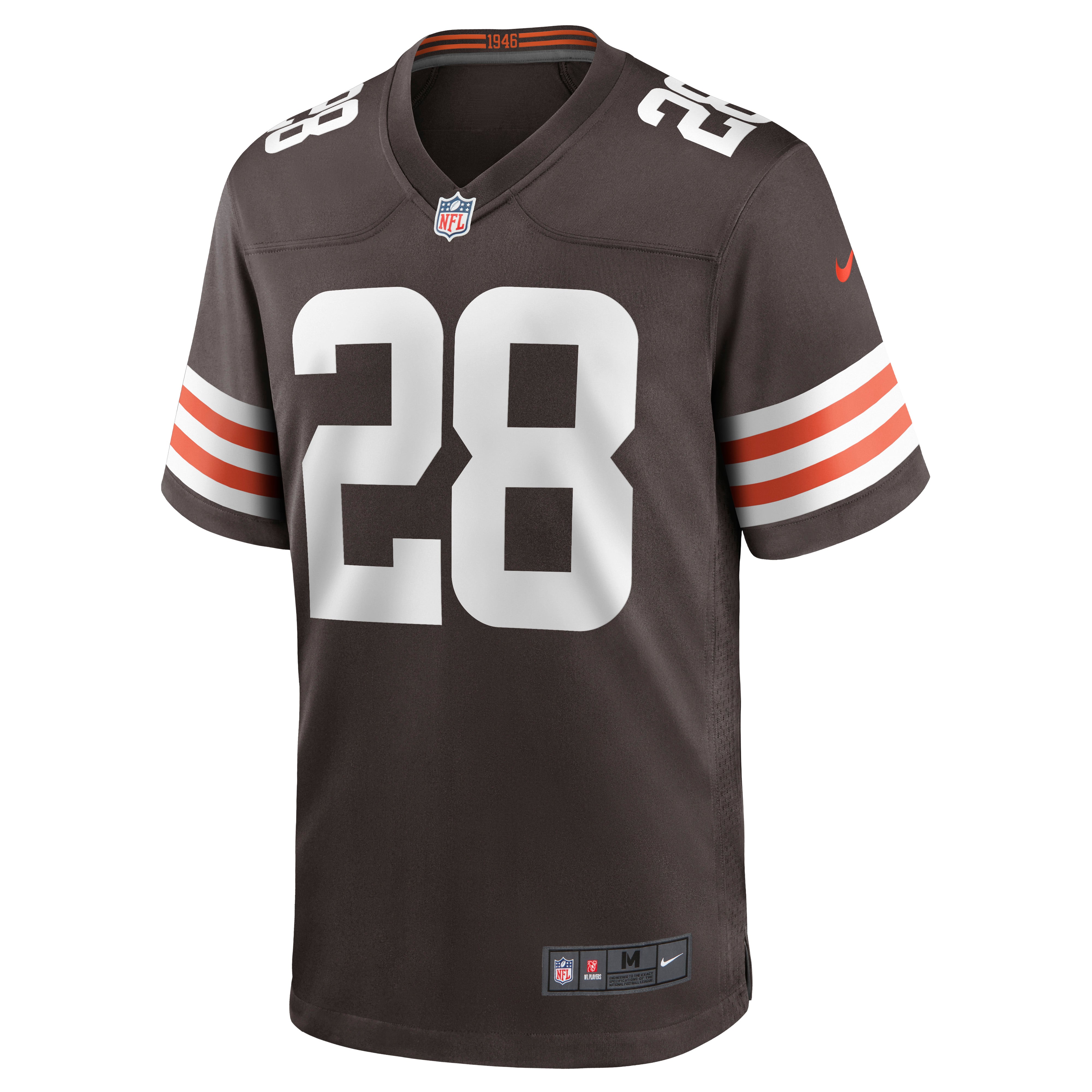 Men's Cleveland Browns Kevin Johnson Nike Brown Game Jersey