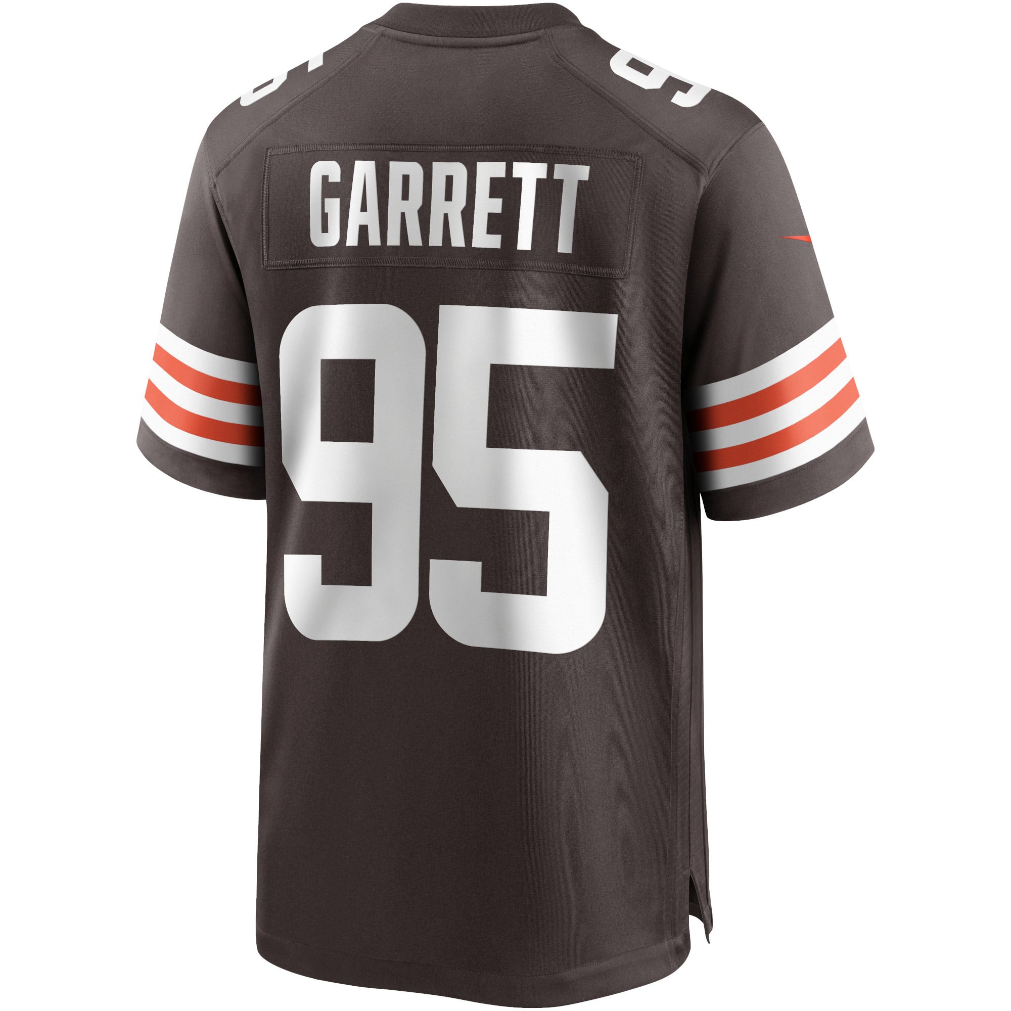 Men's Nike Myles Garrett Brown Cleveland Browns Game Player Jersey