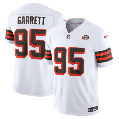 Myles Garrett Cleveland Browns Nike Alternate Vapor F.U.S.E. Stitched Limited Jersey - White