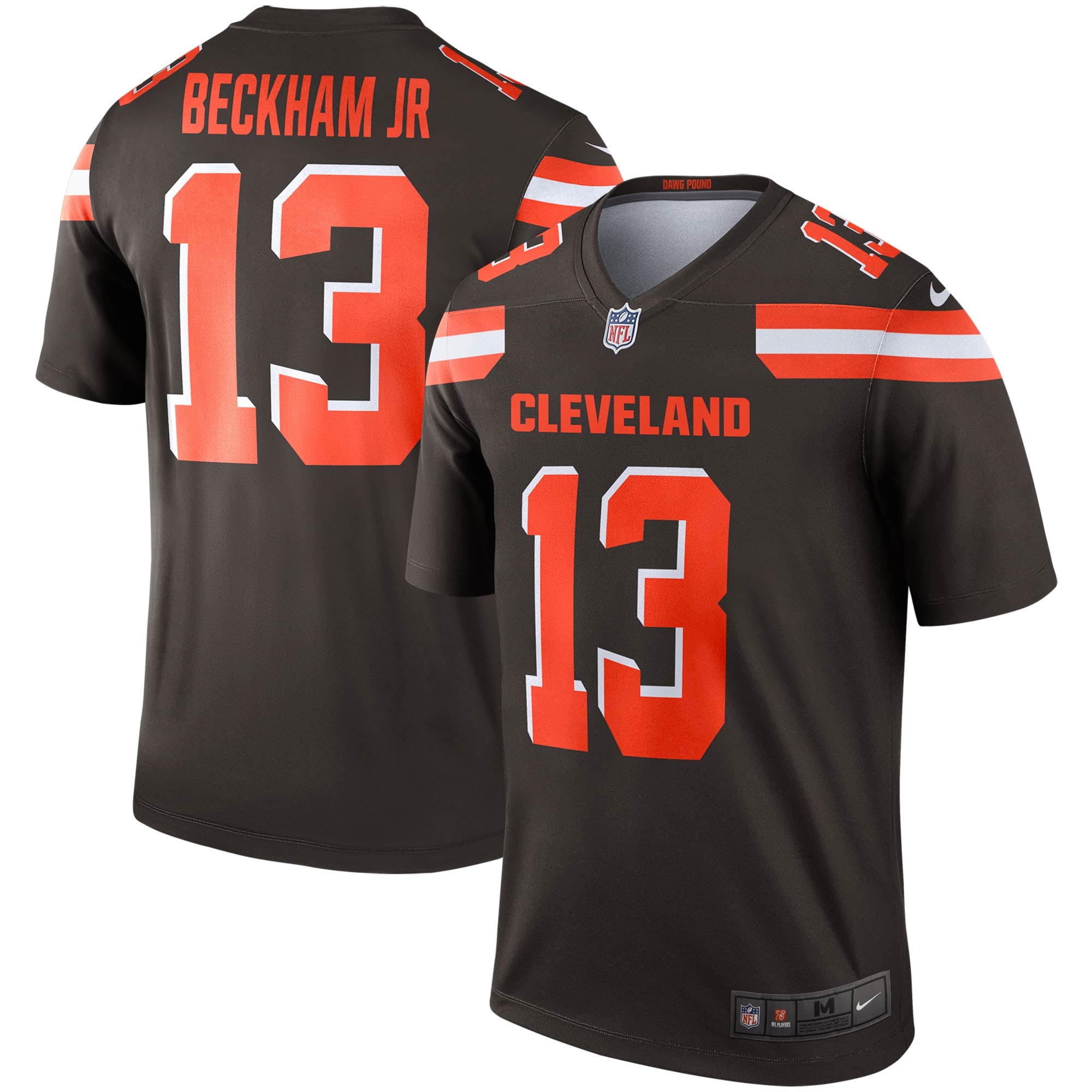 Men's Nike Odell Beckham Jr. Brown Cleveland Browns Team Legend