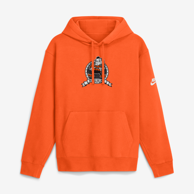  Cleveland Browns Nike Short Pass Rewind Club Fleece Hoodie - Orange