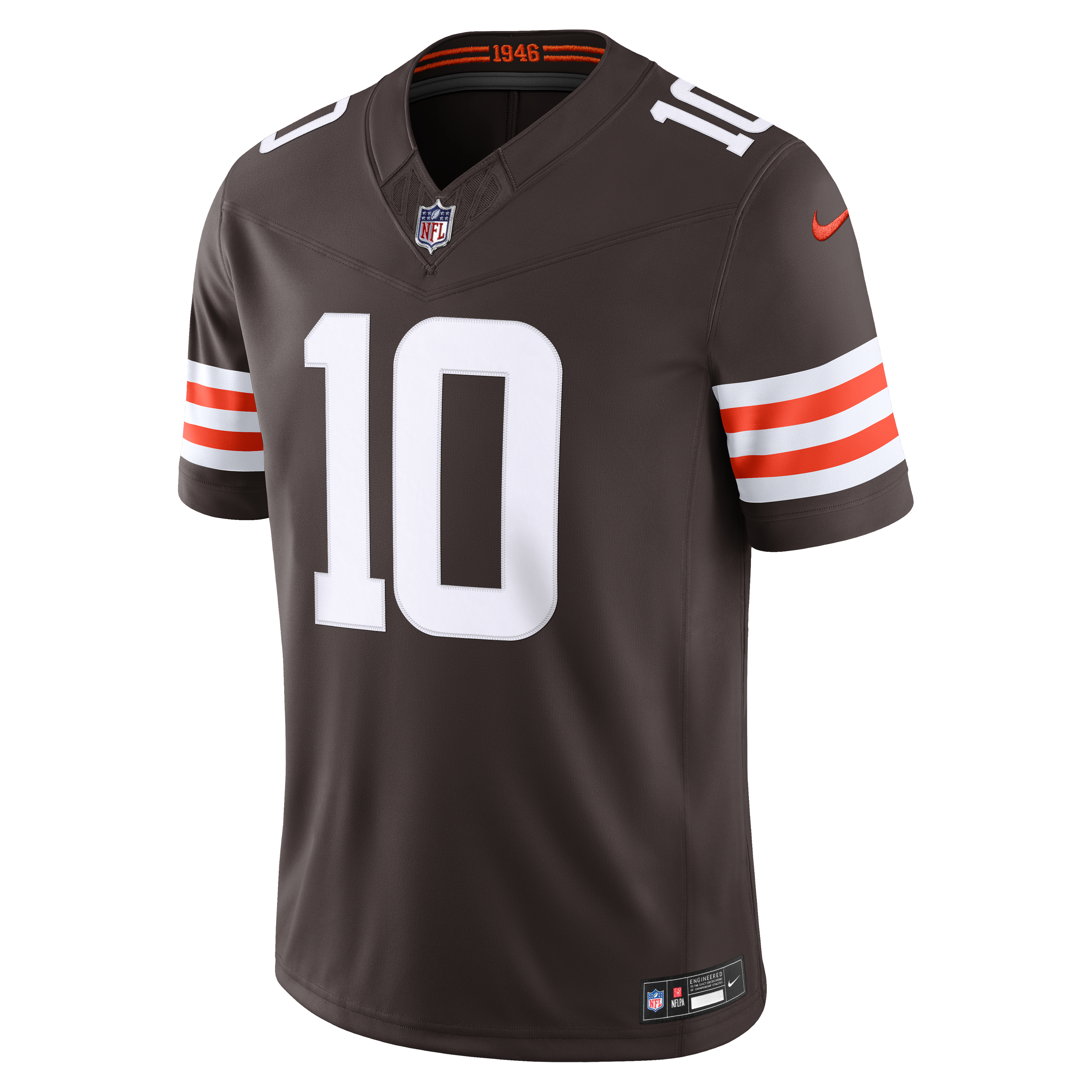Quinshon Judkins Cleveland Browns Team Vapor F.U.S.E. Stitched Limited Jersey Brown