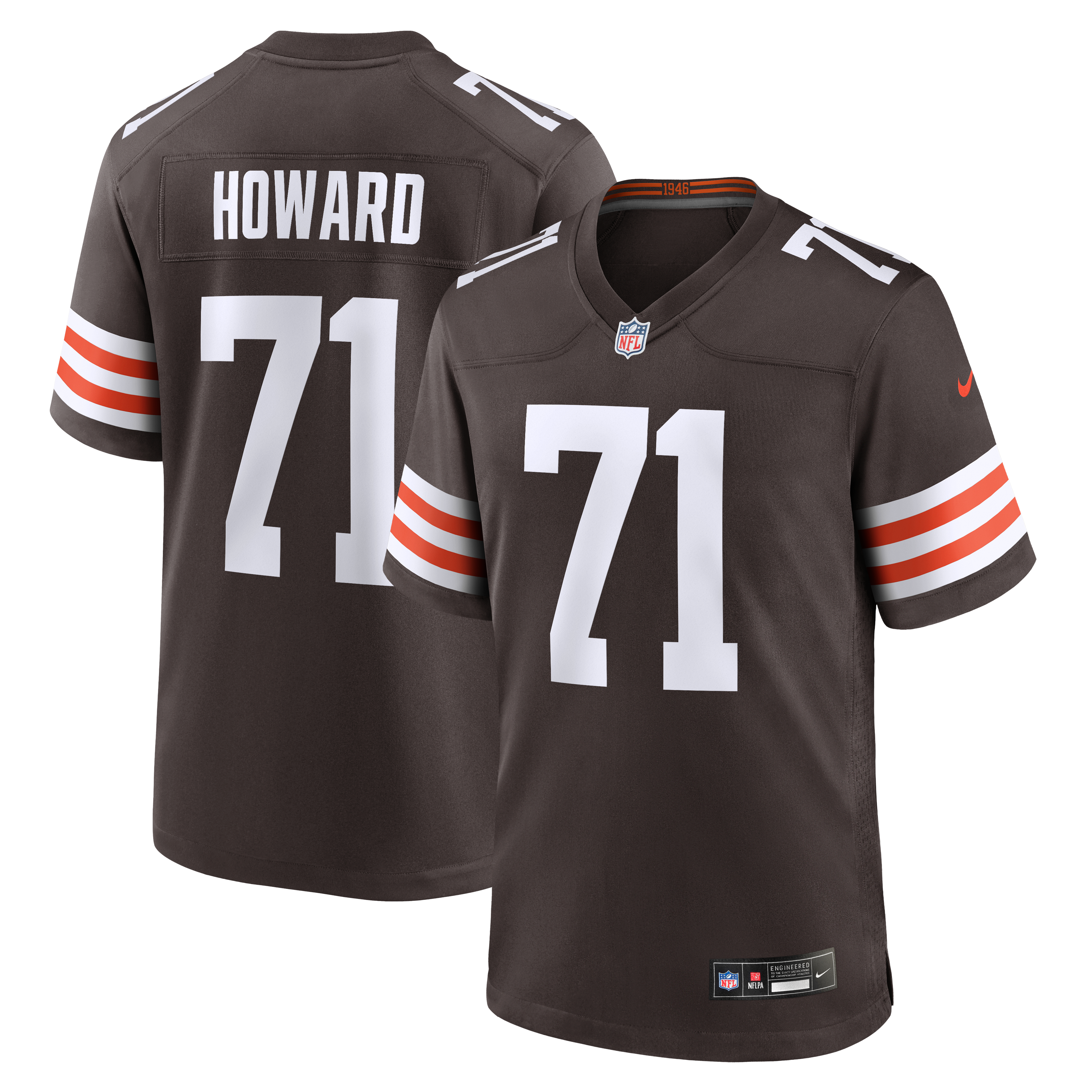Tytus Howard Cleveland Browns Team Game Jersey Brown