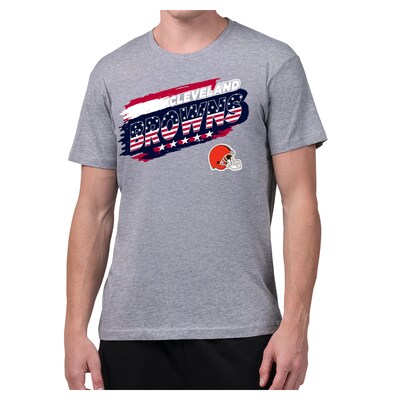Cleveland Browns Starter Patriotic Paint T-Shirt - Gray