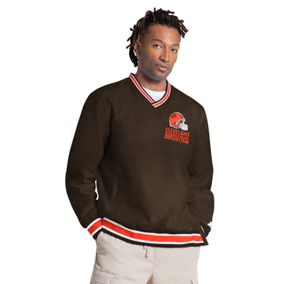 Shedeur Sanders Cleveland Browns Starter Player Layer V-Neck Pullover - Brown