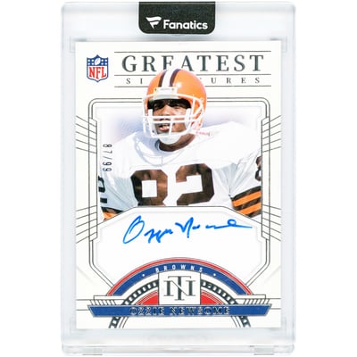 Ozzie Newsome Cleveland Browns Autographed 2023 Panini National Treasures Greatest Signatures #GS-ONE #87/99 Card