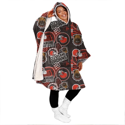 Cleveland Browns Pegasus Mashup 50" x 70" Bloncho Sherpa Fan Cape