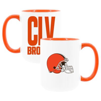 Cleveland Browns The Memory Company Two-Piece 15oz. Coffee Mug Set