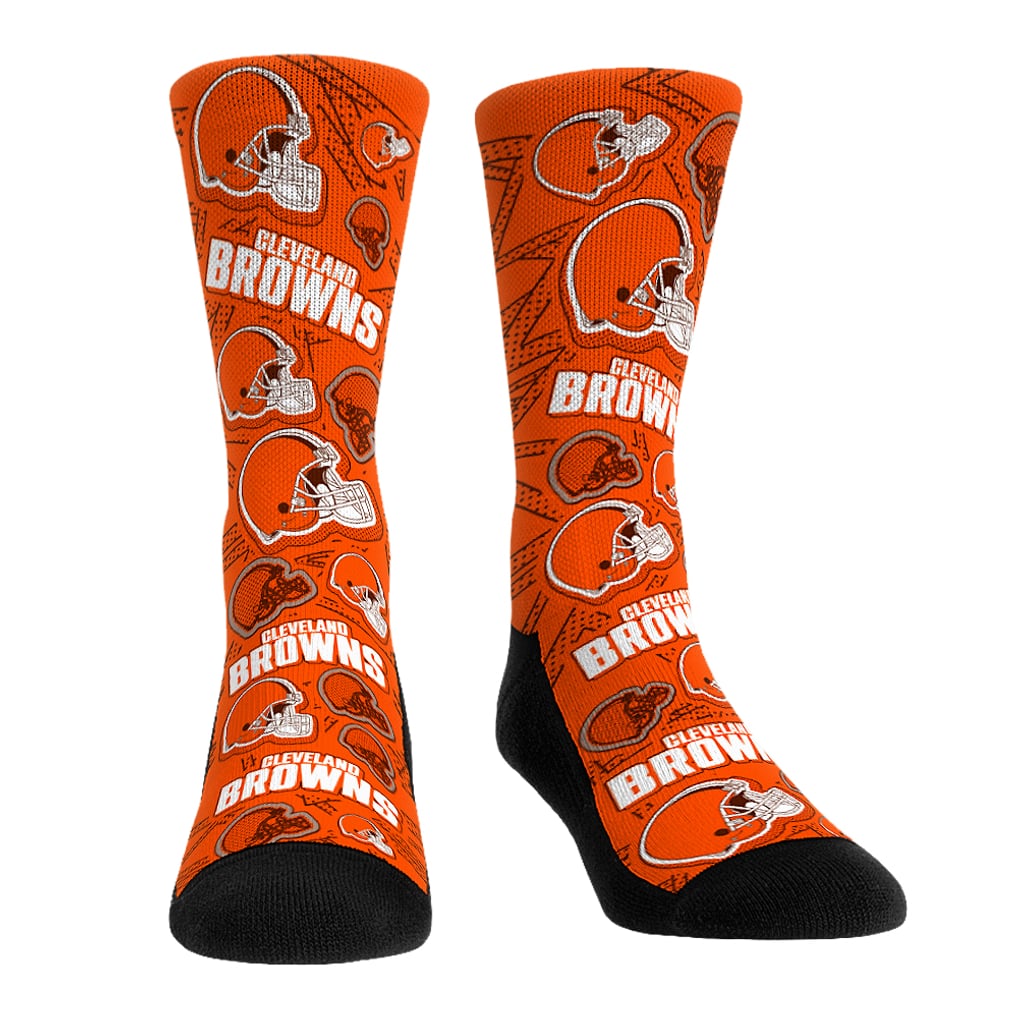 Unisex Cleveland Browns Rock Em Orange Gameday Two-Pack Crew Socks Set