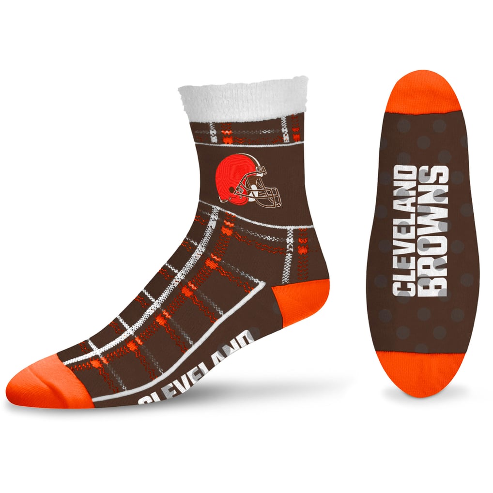 cleveland browns dress socks Women's For Bare Feet Tartan Plaid Ankle perfect for fall