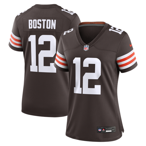 Jersey Denzel Boston Dama #12 Cleveland Browns