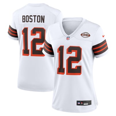 Denzel Boston Cleveland Browns Nike Women's Alternate  Game Jersey - White