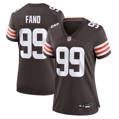 Logan Fano Cleveland Browns Nike Women's Team Game Jersey - Brown