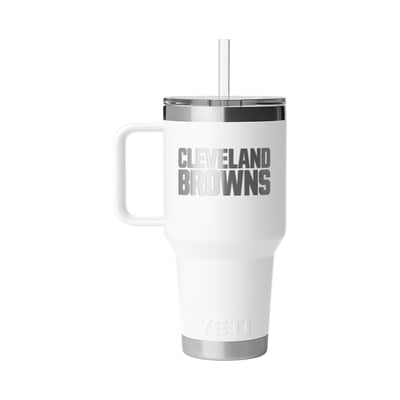 Cleveland Browns YETI 35oz. Rambler 2.0 Straw Mug